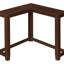 Table d'appoint, console, vestibule, étroit, d'angle, stratifié brun, contemporain, moderne-1348565928