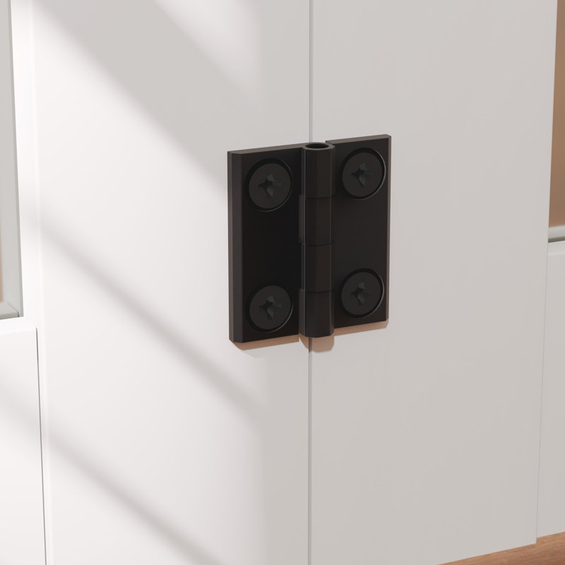 Porte de grange pliante moderne en bois manufacturé en forme de K avec quincaillerie incluse, 30 po x 84 po