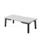Ensemble de 3 tables basses grises et noires et 2 tables de bout