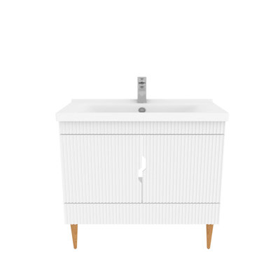 Sahra Single Bathroom Vanity with Ceramic Basin