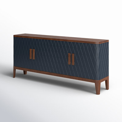 Buffet en bois massif de manguier de 82 po de largeur Arlita