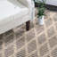 Tapis texturé en coton tissé à la main noir / ivoire-1341744976