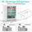 24″ Built-In Beverage Refrigerator, 220 Can Beer & Soda Cooler, Freestanding Drink Fridge with Lock and Reversible Door-118228651