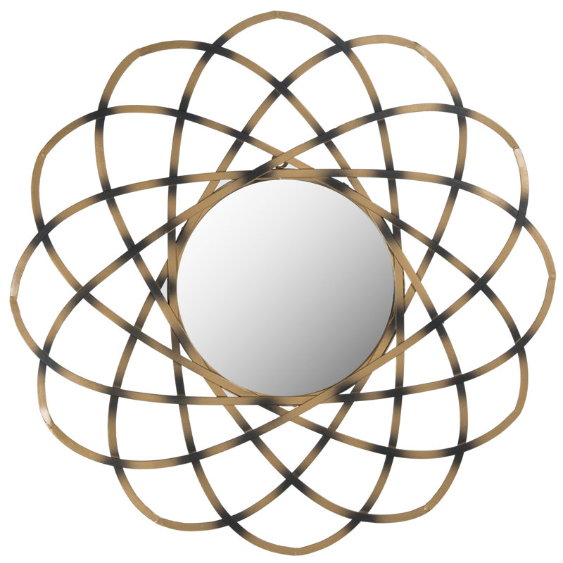Contrina Metal Flat Mirror, Burnt Gold