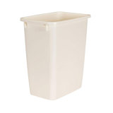 Rubbermaid 21 Quart Kitchen, Bathroom, and Office Wastebasket Trash Can, Bisque