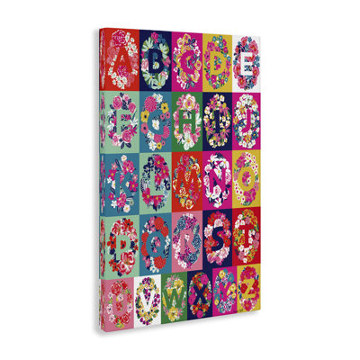 "Energetic Blooms", art mural sur toile par Hannah Byatt