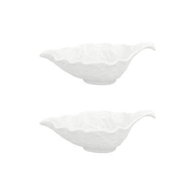Cabbage Beige Sauceboat, Set of 2