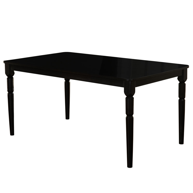 Bellmead Turned Leg Dining Table, Black