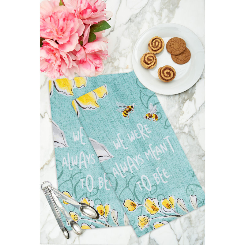 Always Meant To Be Printed Cotton Flour Sack Kitchen Towel