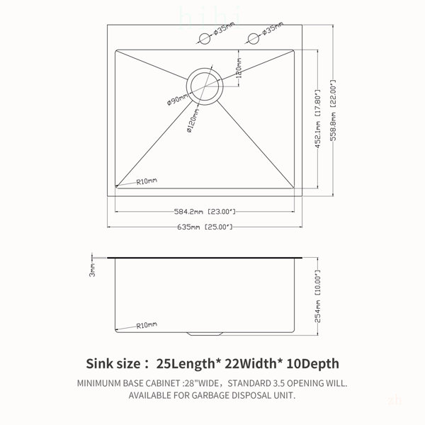 Dimensions du produit