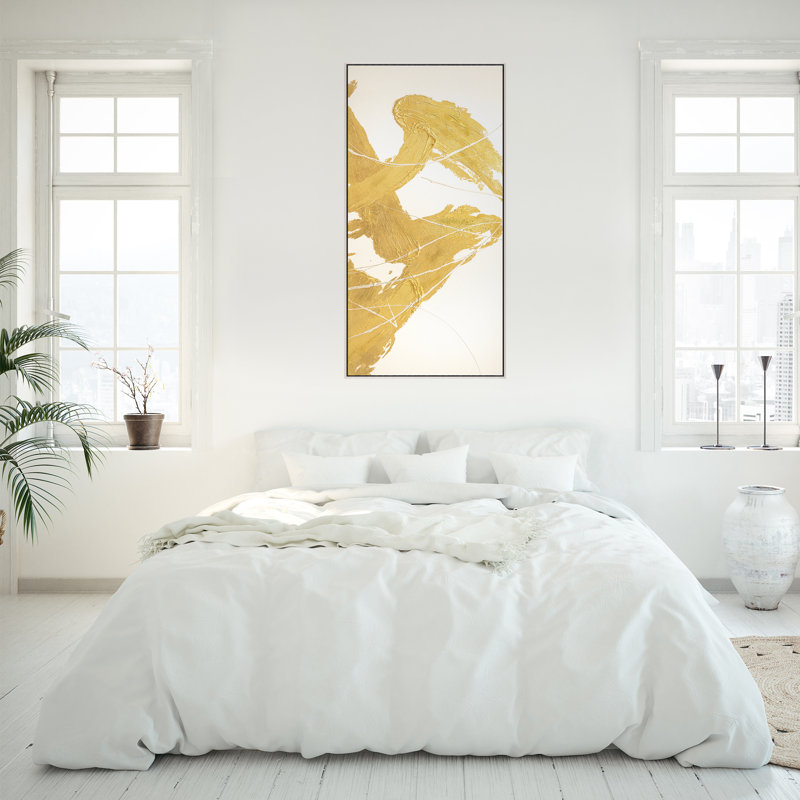 Golden Whirlwind III Painting by Beverly Fuller, 61.75" H x 31.75" W
