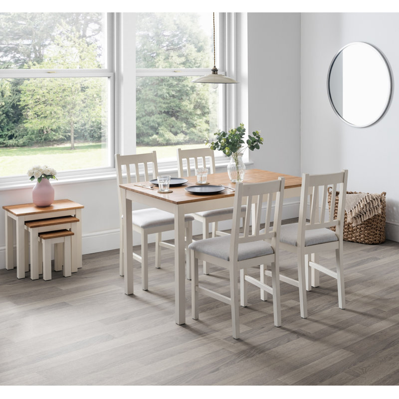 Carmel 4 - Person Solid Oak Dining Set