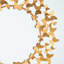 Miroir mural rond plat plat à finition dorée, H 35,85 po x l 35,85 po x P 1,63 po