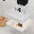 32" Modern Wall-mounted Double Bathroom Vanity With Solid Stone Resin Sink,  Led Light