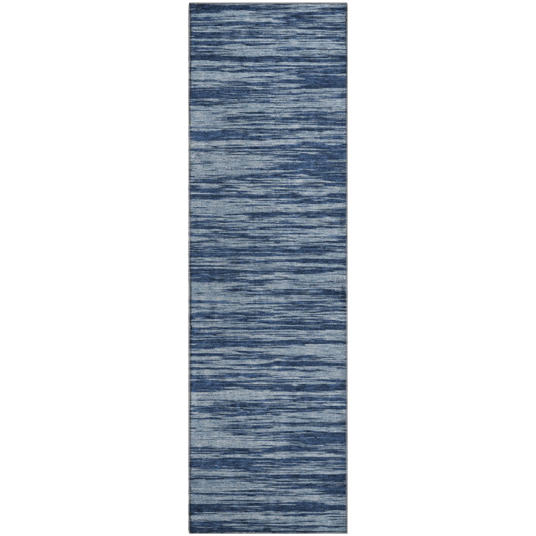 Premium Machine Washable Prisco Blue Rug