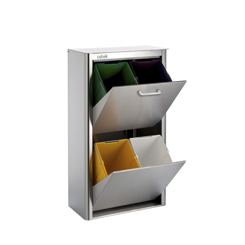 Poubelle 10 gallons avec bac de recyclage, 20