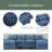 Modern Large Chenille Fabric U-Shape Sectional Sofa-1661211215