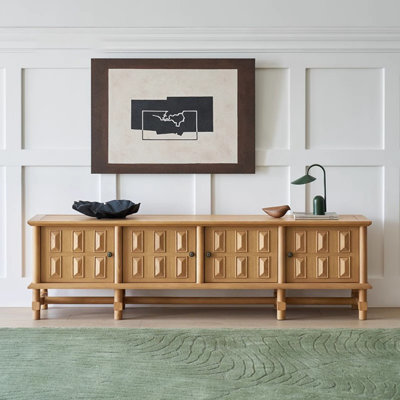 Simple And Retro TV Cabinet