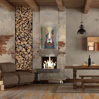 Lark Manor™ 'Boston Terrier' by Lanre Adefioyue, Metal Wall Art