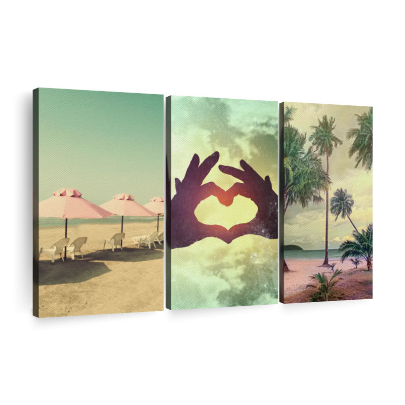 «Beach Season», reproduction sur toile, H 20 po x l 33 po x P 1,25 po