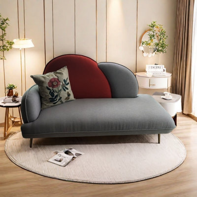 Chaise longue confortable en bois massif