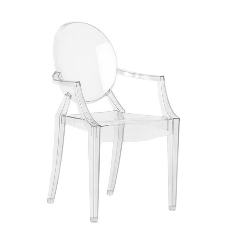 Aaron King Louis Back Arm Chair set, Smoke, 2