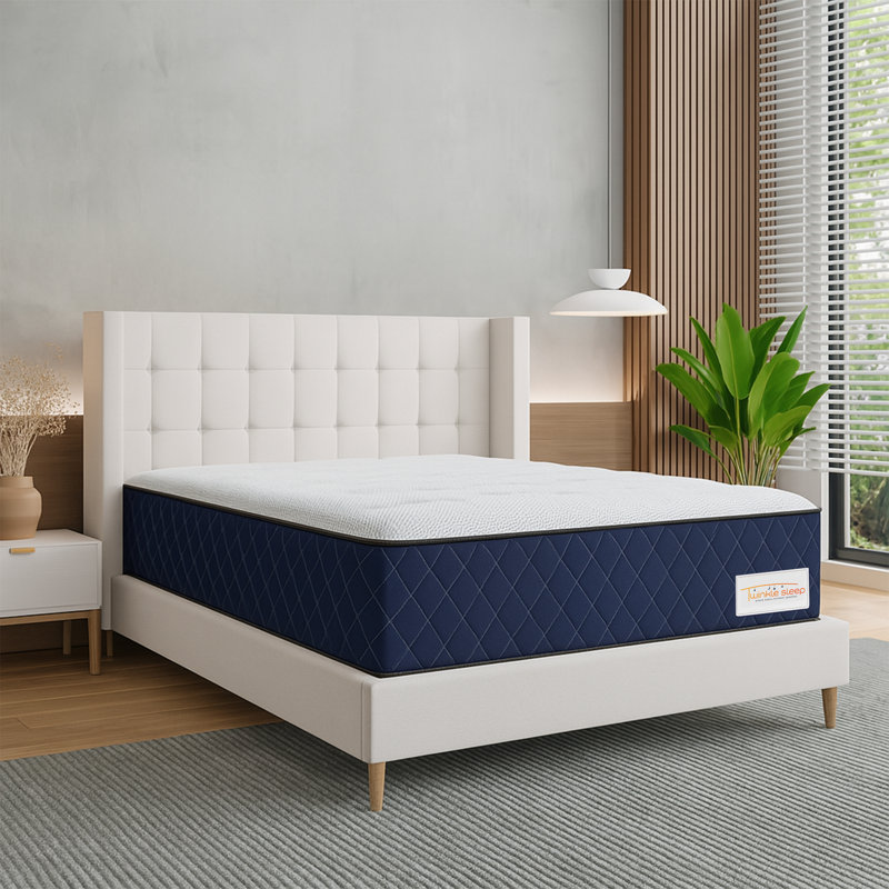 Twinklesleep Kids Coil Blue Mattress – Medium-Firm Support, Breathable & Durable, Small Single (2'6)