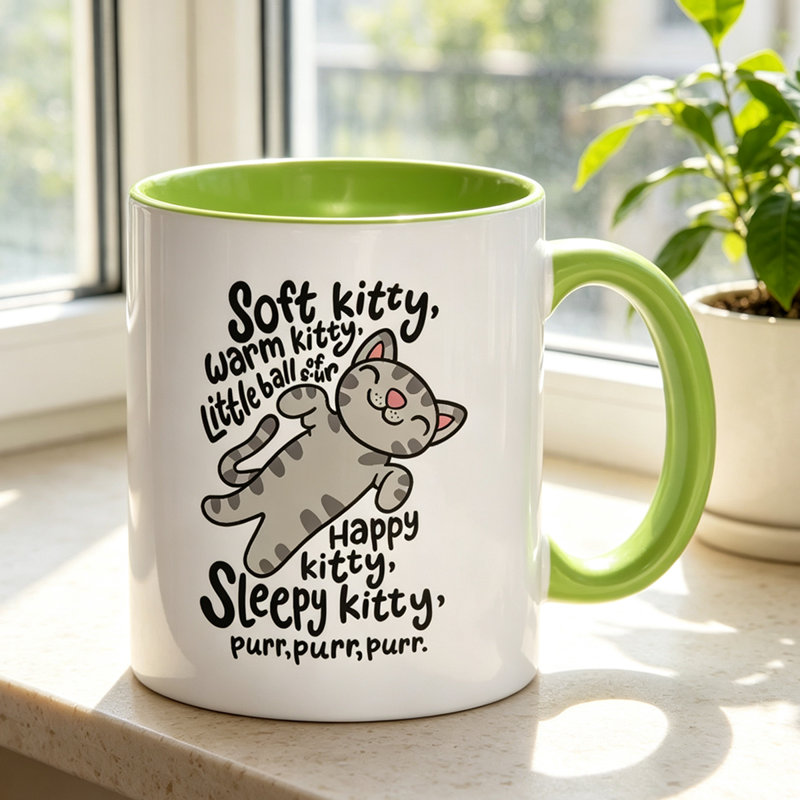 1pc Hot Selling Cat Warmer Kitty Fur Ceramic Coffee Mug Coffee Cup Tea Mug Birthday Gift for Home great for home routines can hold Tea Milk.