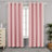 Deconovo Silver Diamond Pattern Curtain Pair