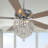 52 Inch Modern Crystal Ceiling Fan With Remote Control, 3 Speeds Reversible Ceiling Fan For Bedroom-1473284239