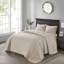Couvre-lit très grand kaki - Chaleur en coton prélavé Embrassez la décoration accrocheuse surdimensionnée pour une touche gracieuse 2 taies décoratives assorties réversibles dans une sensation de luxe Ultra Peak Glamour captivant Extra Max
