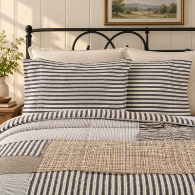 Ashmont 100% Cotton Striped Pillowcase