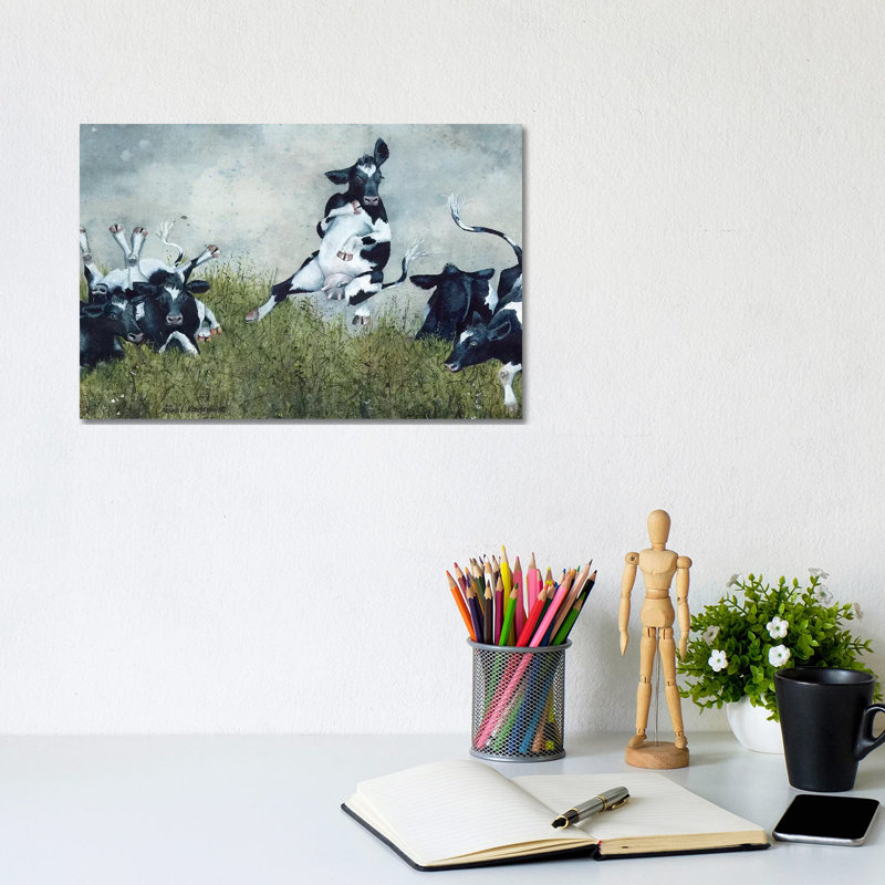 Hare Brained by Maggie Vandewalle - Wrapped Canvas Print, 20.32 cm H x 30.48 cm W