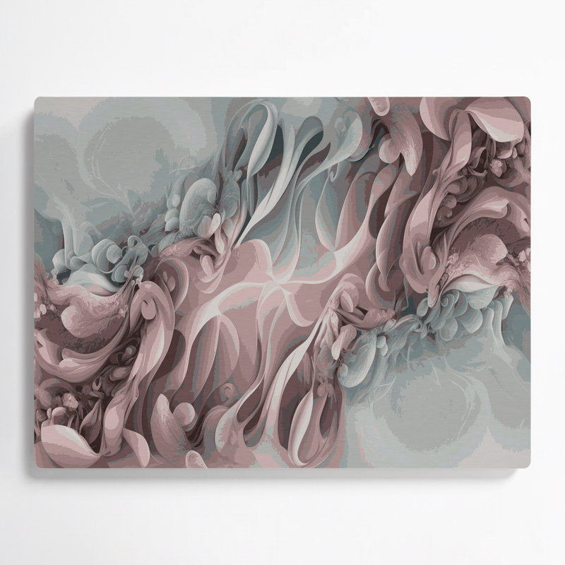 Gradient Abstract 75, art mural gris en métal, H 11 po x l 14 po