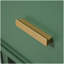 Meuble-lavabo 24 po avec lavabo, armoire de salle de bain avec tablette de porte, tiroir profond, panier coulissant à 2 niveaux, structure en bois massif et panneau de fibres à densité moyenne, un paquet, vert