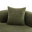 Causeuse incurvée 66,93 pouces à compression complète et éponge verte, tissu en velours de peluche, canapé compact sans assemblage pour petits espaces et appartements, capacité de 350 lb-1865002149