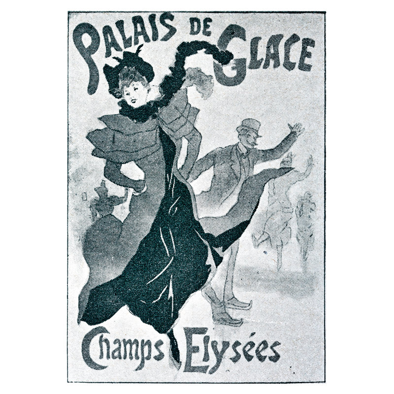 Poster For Palais De Glace, 1896 by Clu - Wrapped Canvas Print, 122cm H x 81cm W