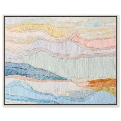 Art Remedy Embroidery Like Art Canvas, Gentle Breeze II