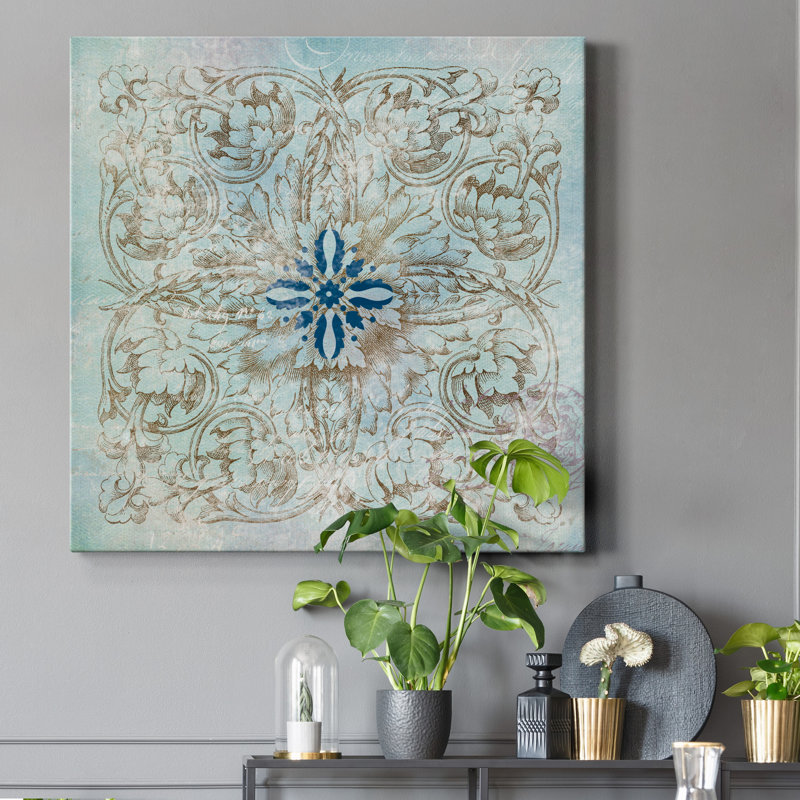 Médaillon I - impression sur toile tendue, H 32 po x l 32 po x P 1 po