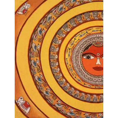 Suryanarayan - Cercle de vie | Acrylique sur papier | Par Simmi Rishi | Décoration murale