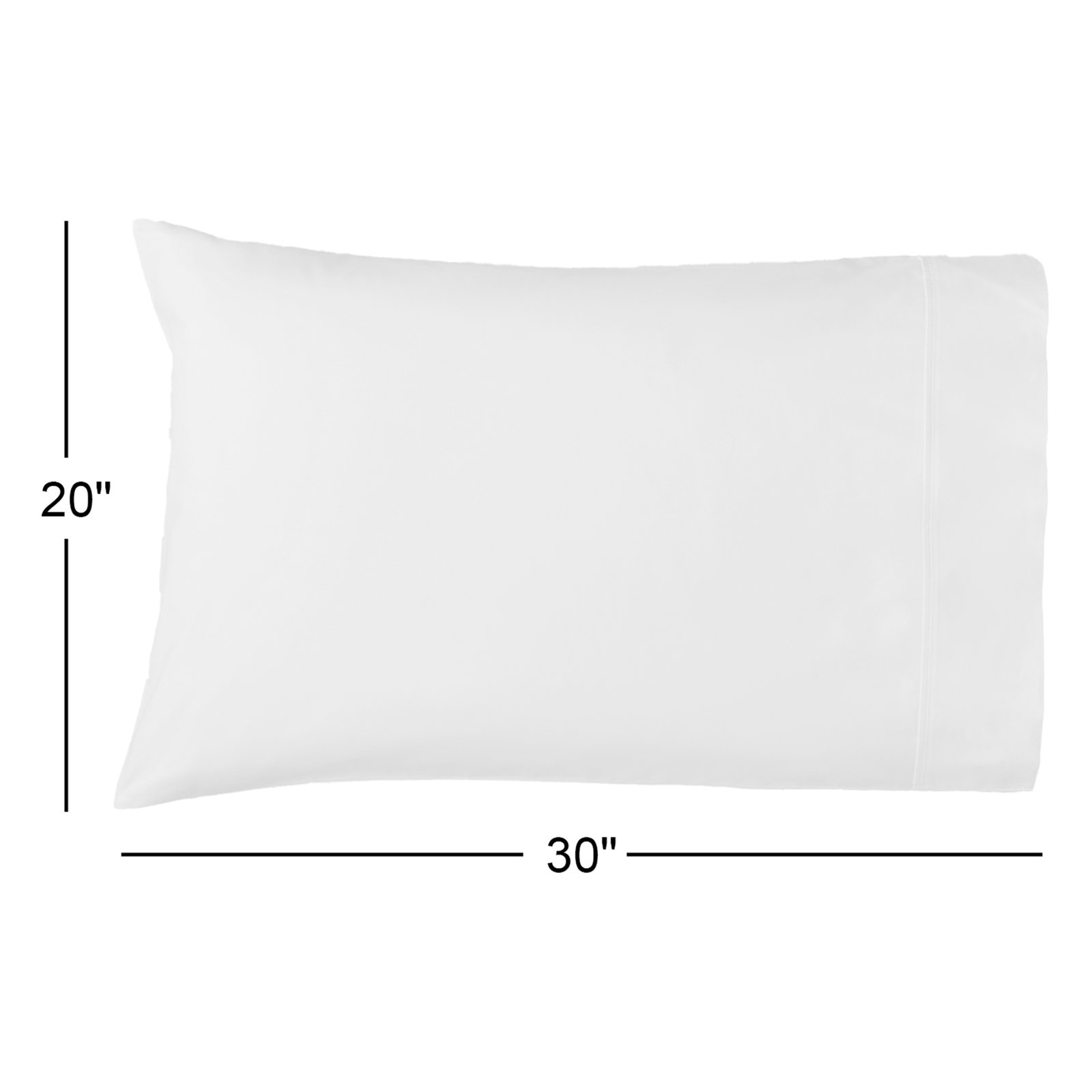Emrik Brushed Organic Cotton Percale Pillowcase Set, Sand, King - 2 King Pillowcases