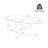 Modern Minimalist Oval Dining Table With Sintered Stone Tabletop, Pedestal Base Dining Table-1411328467-1411328471