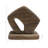 Minimalist Statuary Sculpture With Sandstone Finish - Decorative Objects For Table Styling - Home Decor And Decorations For Living Room - 8", Tan