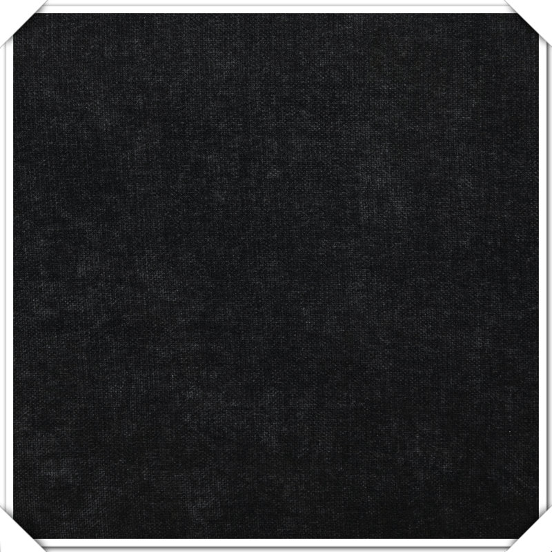 Fauteuil rembourré avec accoudoirs larges, Noir