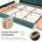 Chenille Upholstered Platform Bed Frame With Padded Headboard And Storage Drawer-1450864435-1450864398