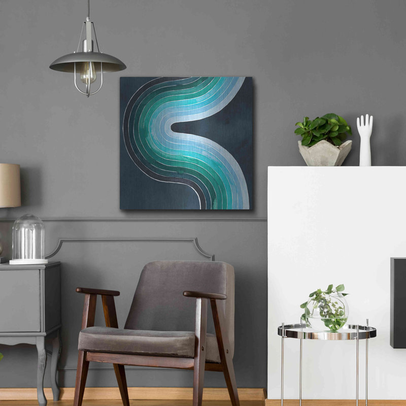 «Mid Century Current II» par Grace Popp, H 24 po x l 24 po