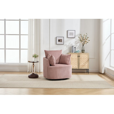 Round Swivel Barrel Chair