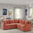 L-shaped Sectional Sofa With Hidden Storage Compartment-542607953