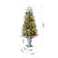 Heyden Regular Green Realistic Artificial Pine Christmas Tree with Lights-752579454