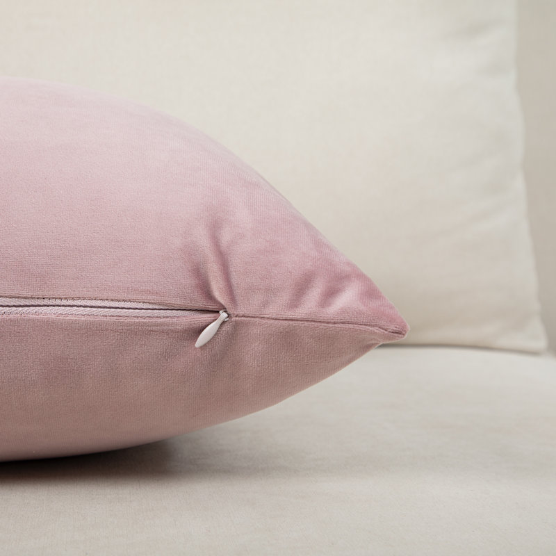 Housse de coussin rectangulaire en velours Velvet Center Lines, Bourgogne